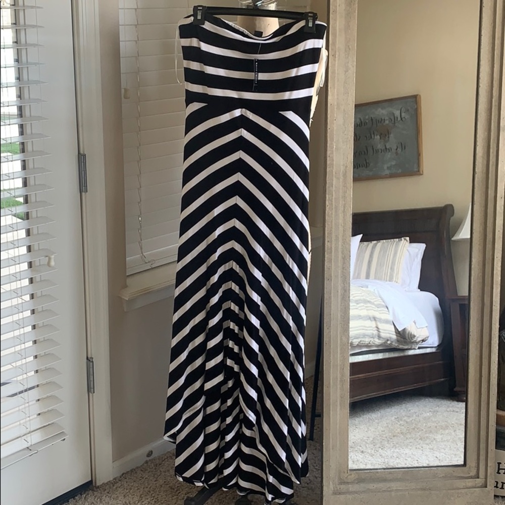 Strapless maxi dress